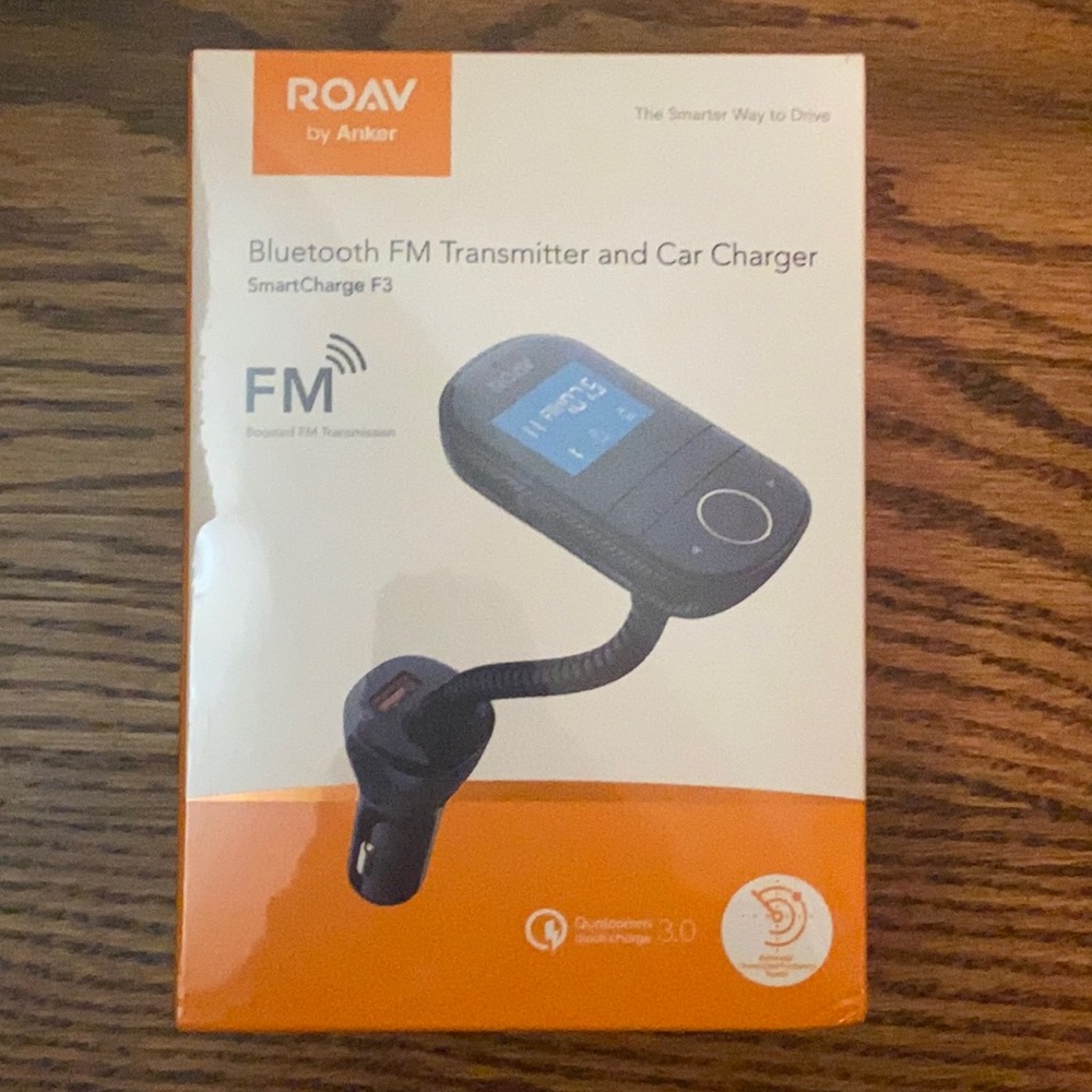 Bluetooth fm transmitter and car charger